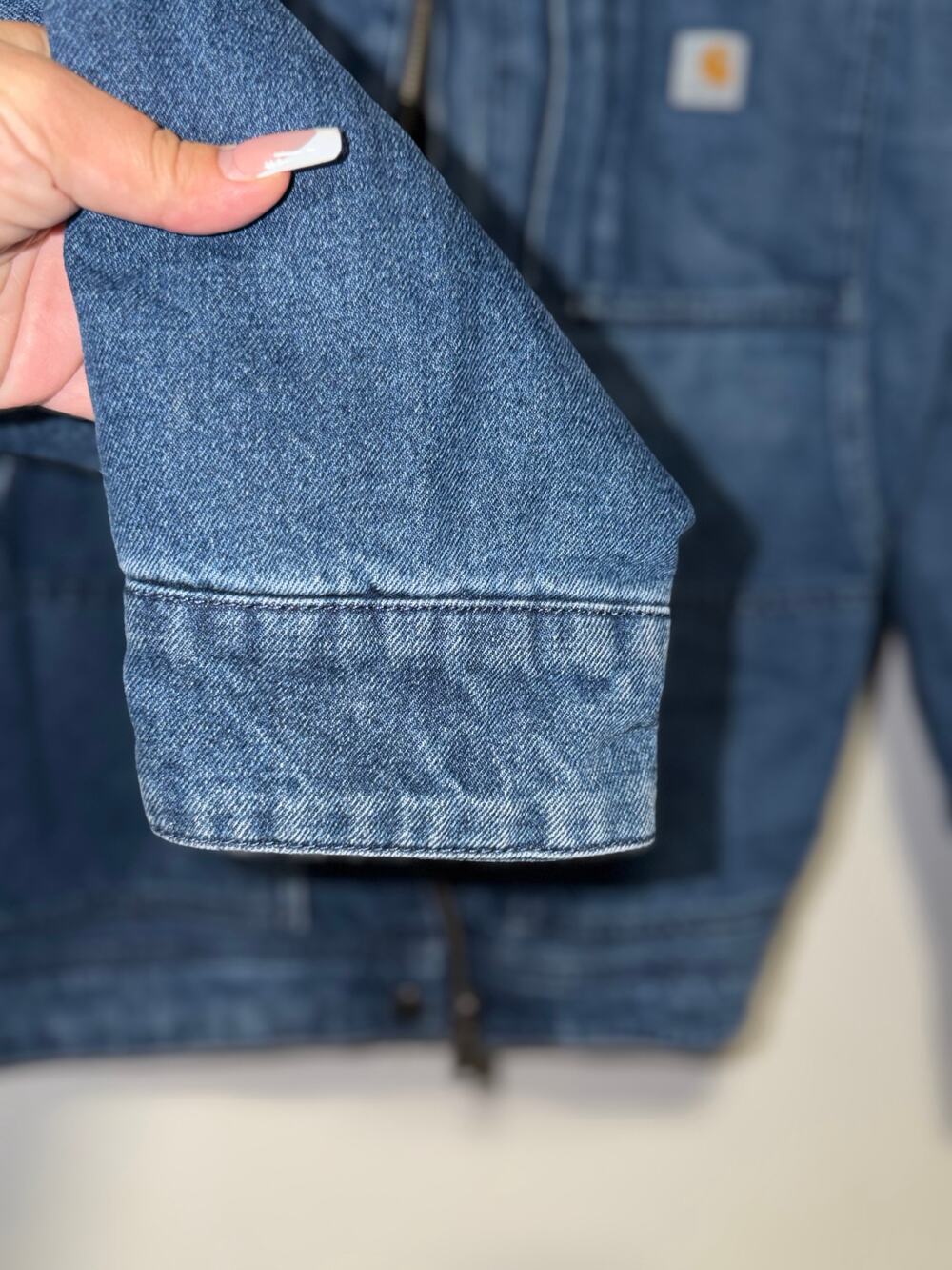 Carhartt Denim Jacket / Blue / Relaxed Fit / Sherpa Lined / XL - Picture 6 of 14